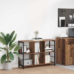 vidaXL Raft pentru carti Lemn Vechi 102 x 32 x 72, 5 cm Lemn compozit GartenMobel Dekor (884016) Biblioteca