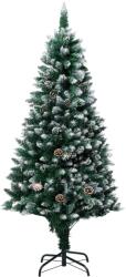 vidaXL Brad de Craciun artificial cu conuri si zapada alba, 180 cm GartenMobel Dekor (321016)