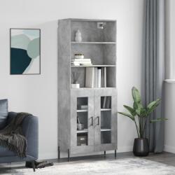 vidaXL Dulap înalt, gri beton, 69, 5x34x180, lemn compozit GartenMobel Dekor (3189329) Comoda