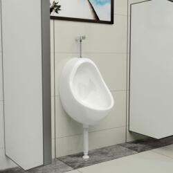 vidaXL Pisoar de perete cu supapa pentru spalare, alb, ceramica GartenMobel Dekor (143990)