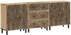 vidaXL Dulapuri laterale, 3 buc. , 60x33x75 cm, lemn masiv de mango GartenMobel Dekor (3206306) Comoda