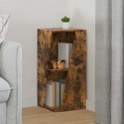 vidaXL Raft lateral Stejar fumuriu 33 x 32 x 70, 5 cm Lemn compozit GartenMobel Dekor (892412) Biblioteca