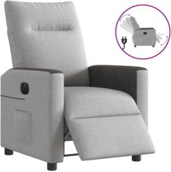 vidaXL Scaun reclinabil electric Cloud Grey Fabric GartenMobel Dekor (3324037)