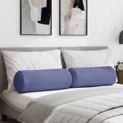 vidaXL Perne Bolster 2 pcs Albastru Jeans Ø 25 x 70 cm tesatura GartenMobel Dekor (42014325)