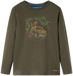 vidaXL Tricou pentru copii cu maneci lungi, , kaki, 92 GartenMobel Dekor (13024)