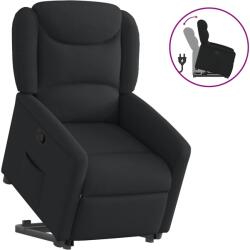vidaXL Fotoliu rabatabil cu ridicare pe verticala, negru, textil GartenMobel Dekor (3303196)
