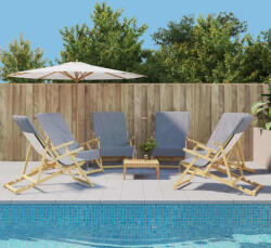 vidaXL Prosoape de plaja 6 buc. gri 60x135 cm textil 400 GSM GartenMobel Dekor (3157053) Prosop