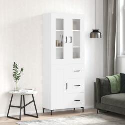 vidaXL Dulap înalt, alb, 69, 5x34x180 cm, lemn compozit GartenMobel Dekor (3198657) Comoda
