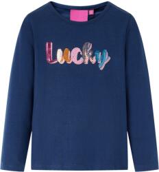 vidaXL Tricou de copii cu maneci lungi, bleumarin 116 GartenMobel Dekor (14066)