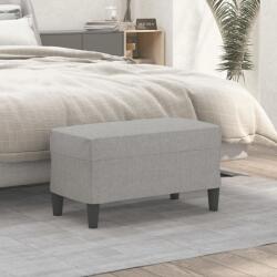 vidaXL Banca, gri deschis, 70x35x41 cm, textil GartenMobel Dekor (349383)