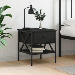 vidaXL Noptiera, negru, 40x42x45 cm, lemn compozit GartenMobel Dekor (825953)