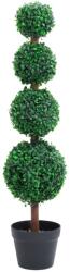 vidaXL Planta artificiala cimisir cu ghiveci, verde, 90cm, forma minge GartenMobel Dekor (336512)