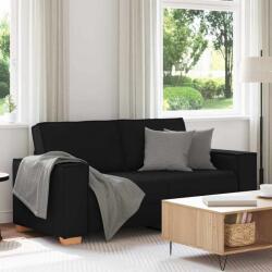 vidaXL Canapea cu 2 locuri, neagra, 180x78x84 cm, material textil GartenMobel Dekor (4104982) Canapea