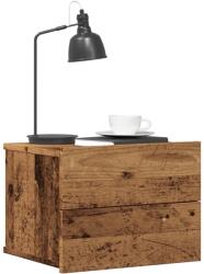 vidaXL Noptiere de perete, 2 buc. , lemn vechi, 40x32x30 cm GartenMobel Dekor (855945)