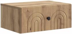 vidaXL Noptiera suspendata cu sertar, stejar artizanal, 49 x 34, 5 x 20 cm (898123)