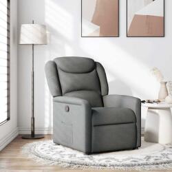 vidaXL Fotoliu rabatabil, gri închis, material textil GartenMobel Dekor (4015597)