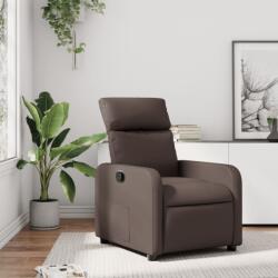 vidaXL Fotoliu rabatabil, maro, piele ecologica GartenMobel Dekor (374185)