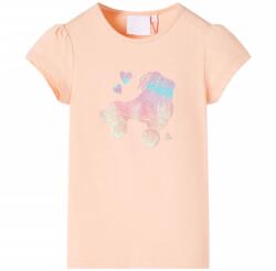 vidaXL Tricou pentru copii, portocaliu deschis, 116 GartenMobel Dekor (10586)