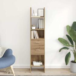 vidaXL Dulap pentru carti stejar artizanal 40 x 35 x 180 cm GartenMobel Dekor (875440) Biblioteca