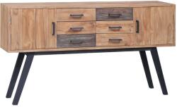 vidaXL Dulap lateral, 110x30x75 cm, lemn masiv de tec GartenMobel Dekor (285314) Comoda