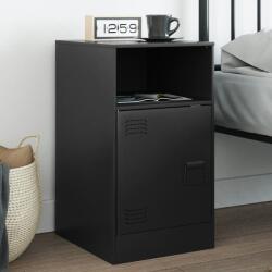 vidaXL Noptiera, negru, 34, 5x39x62 cm, otel GartenMobel Dekor (841763)