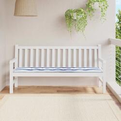 vidaXL Pad pentru Banca Carouri Negre 150 x 50 x 3 cm Material Oxford GartenMobel Dekor (361179)
