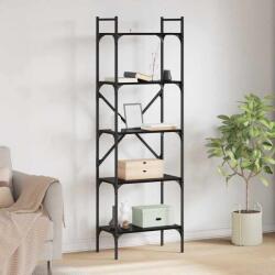 vidaXL Biblioteca Stejar Negru 56 x 32 x 174 cm Lemn compozit GartenMobel Dekor (882148) Biblioteca