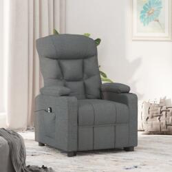vidaXL Fotoliu rabatabil electric, gri închis, material textil GartenMobel Dekor (3098816)