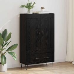 vidaXL Bufet cu sertar Stejar Negru 69, 5 x 31 x 115 cm Lemn compozit GartenMobel Dekor (882570) Comoda