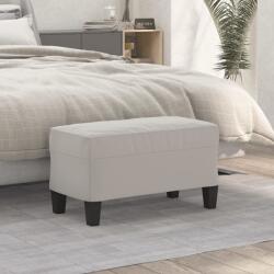 vidaXL Banca, gri deschis, 70x35x41 cm, microfibra GartenMobel Dekor (349446)