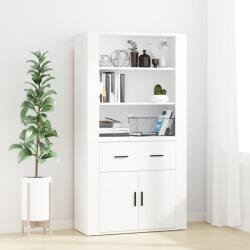 vidaXL Dulap înalt, alb, lemn compozit GartenMobel Dekor (3185375) Comoda