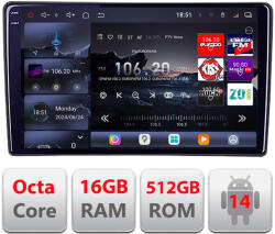Edotec Navigatie auto universala 2DIN QLED 2K, 8 nuclee, 16GB RAM, 512GB (KIT-2din-2+EDT-E809-2K)