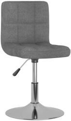 vidaXL Scaun de bucatarie pivotant, gri deschis, material textil GartenMobel Dekor (3087468)