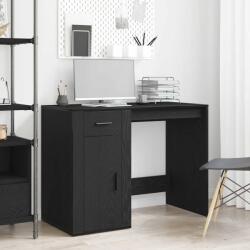 vidaXL Birou cu sertar Stejar Negru 100 x 49 x 75 cm Lemn compozit GartenMobel Dekor (862804)