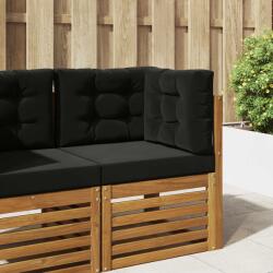 vidaXL Perna pentru canapea de exterior 3 pcs Negru Poliester GartenMobel Dekor (900768)