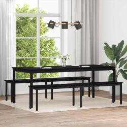 vidaXL banca Stejar Negru 200 x 35 x 45 cm Lemn compozit GartenMobel Dekor (892608)