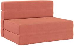 vidaXL Canapea Plianta cu Pat Rosu portocalie 190 x 100 x 15 cm GartenMobel Dekor (900118) Canapea