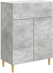 vidaXL Bufet cu sertar Gri Beton 66 x 34, 5 x 90 cm Lemn prelucrat GartenMobel Dekor (894638) Comoda