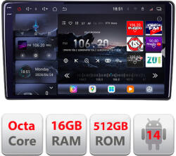 Edotec Navigatie Android Nissan Murano 2004-2009 QLED 2K, 16GB RAM, 512GB (KIT-murano+EDT-E809-2K)