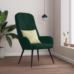 vidaXL Scaun de relaxare, verde închis, catifea GartenMobel Dekor (341196)
