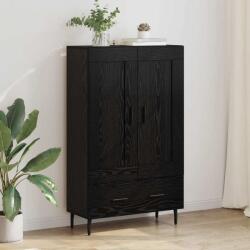 vidaXL Bufet cu sertar Stejar Negru 69, 5 x 31 x 115 cm Lemn compozit GartenMobel Dekor (882579) Comoda