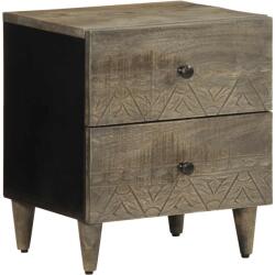 vidaXL Noptiera gri deschis 40x33x46 cm lemn masiv de mango GartenMobel Dekor (4017790)