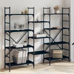 vidaXL Biblioteca, negru, 160x28, 5x136, 5 cm, lemn prelucrat GartenMobel Dekor (838873) Biblioteca