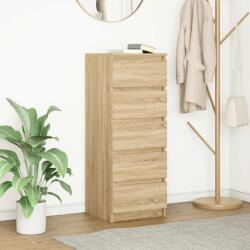 vidaXL Bufeta cu sertare Stejar Sonoma 37, 5x35x99 cm Lemn prelucrat GartenMobel Dekor (861762) Comoda