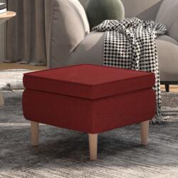 vidaXL Scaun cu picioare din lemn, rosu vin, material textil GartenMobel Dekor (329449)