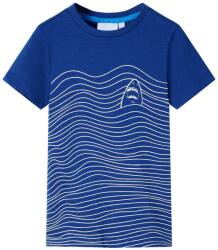 vidaXL Tricou pentru copii, albastru închis, 140 GartenMobel Dekor (12313)