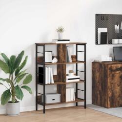 vidaXL Raft pentru carti Stejar fumuriu 82 x 32 x 112 cm Lemn compozit GartenMobel Dekor (883990) Biblioteca