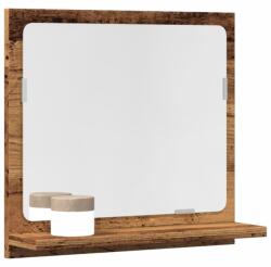 vidaXL Dulap baie cu oglinda, lemn vechi, 40x11x37 cm, lemn prelucrat GartenMobel Dekor (856187)