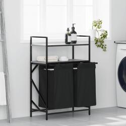 vidaXL Cos de rufe 2 compartimente cu rafturi sonoma gri GartenMobel Dekor (859088)