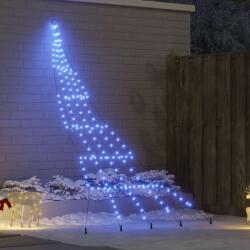 vidaXL Brad de Craciun LED cu 168 LED albastru 511 cm Metal GartenMobel Dekor (42018744)